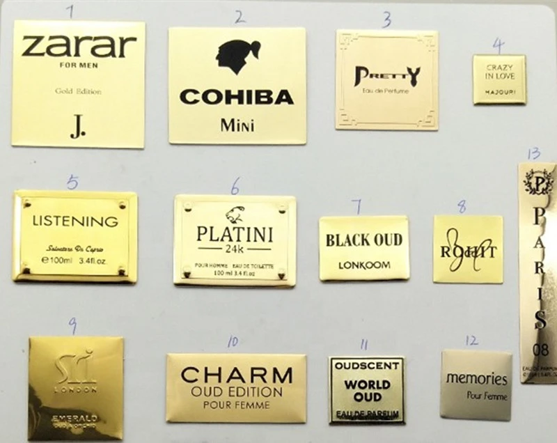 Perfume metal plate Perfume metal plate