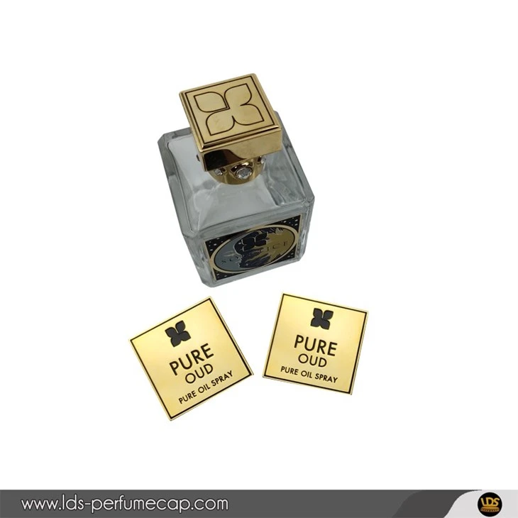 Real Gold Brass Plaque Sticker With Black Enamel